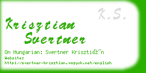 krisztian svertner business card